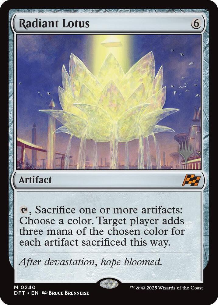 Radiant Lotus 240 (Promo Pack: Aetherdrift)  - Foil | Good Games Cannington