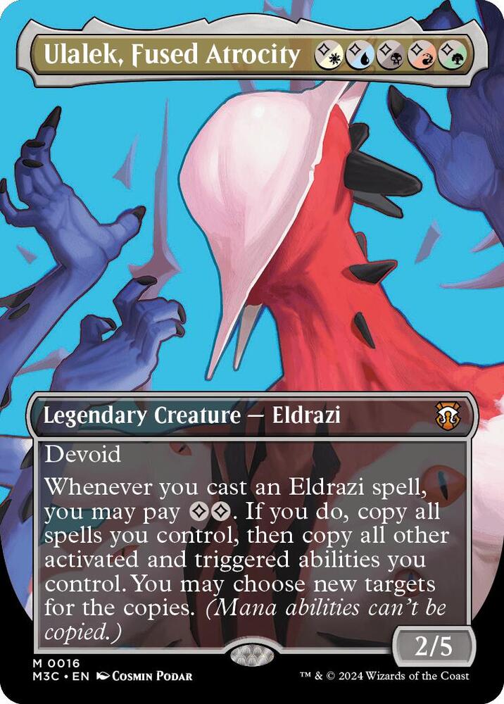 Ulalek, Fused Atrocity 16/411 (Commander: Modern Horizons 3)  - Borderless Foil | Good Games Cannington