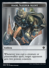 Soldier // Ajani, Sleeper Agent Emblem Double-Sided Token [Dominaria United Tokens] | Good Games Cannington