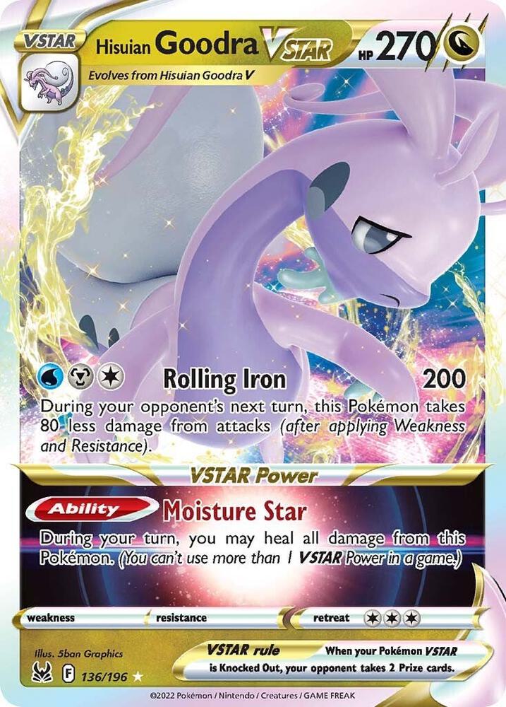 Hisuian Goodra VSTAR 136/196 (SWSH11: Lost Origin)  - Holofoil | Good Games Cannington