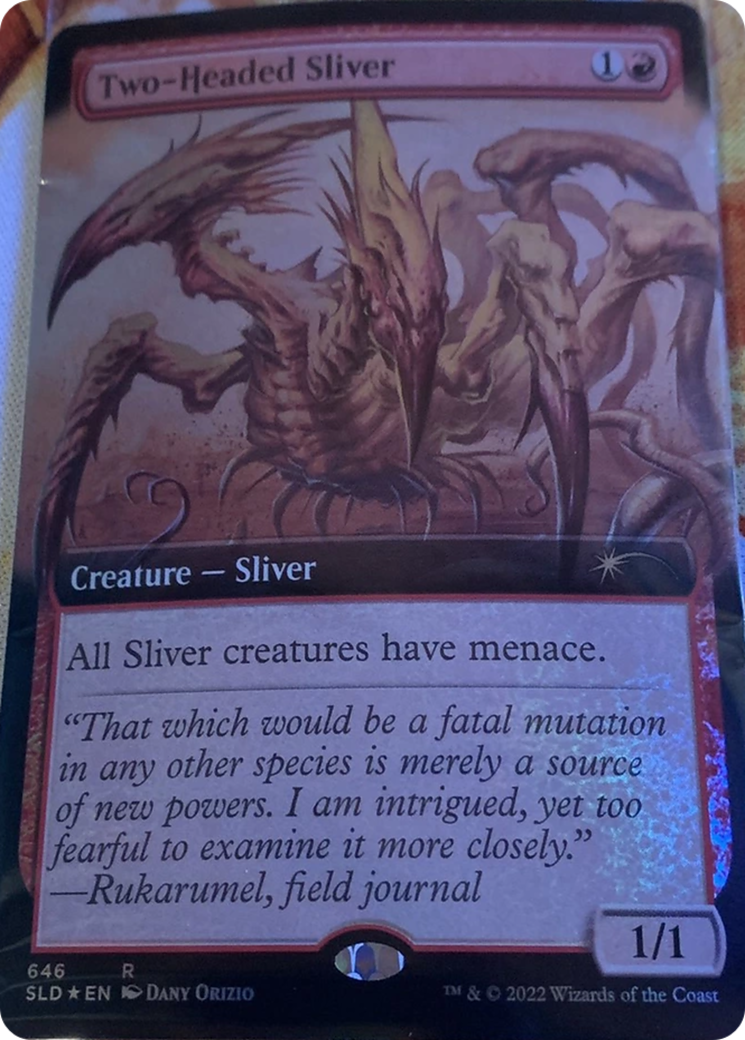 Two-Headed Sliver (Extended Art) [Secret Lair Drop Promos] | Good Games Cannington