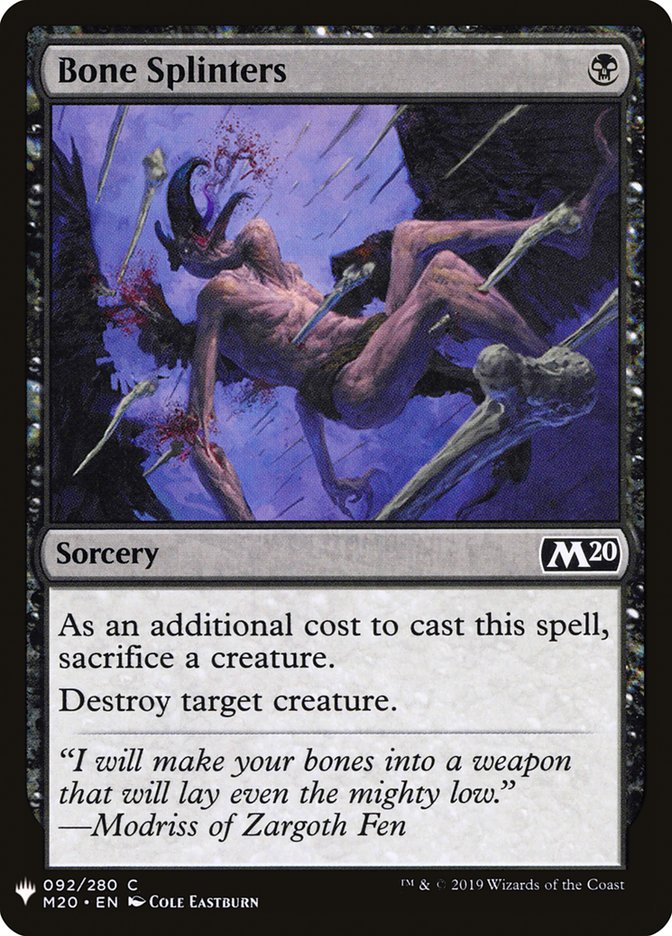 Bone Splinters [Mystery Booster] | Good Games Cannington