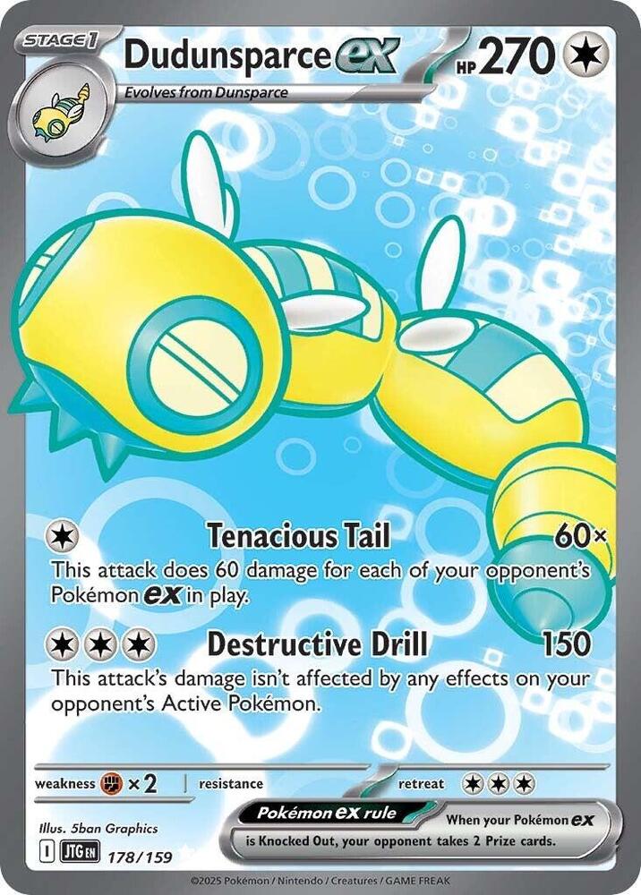 Dudunsparce ex 178/159 (SV09: Journey Together)  - Holofoil | Good Games Cannington