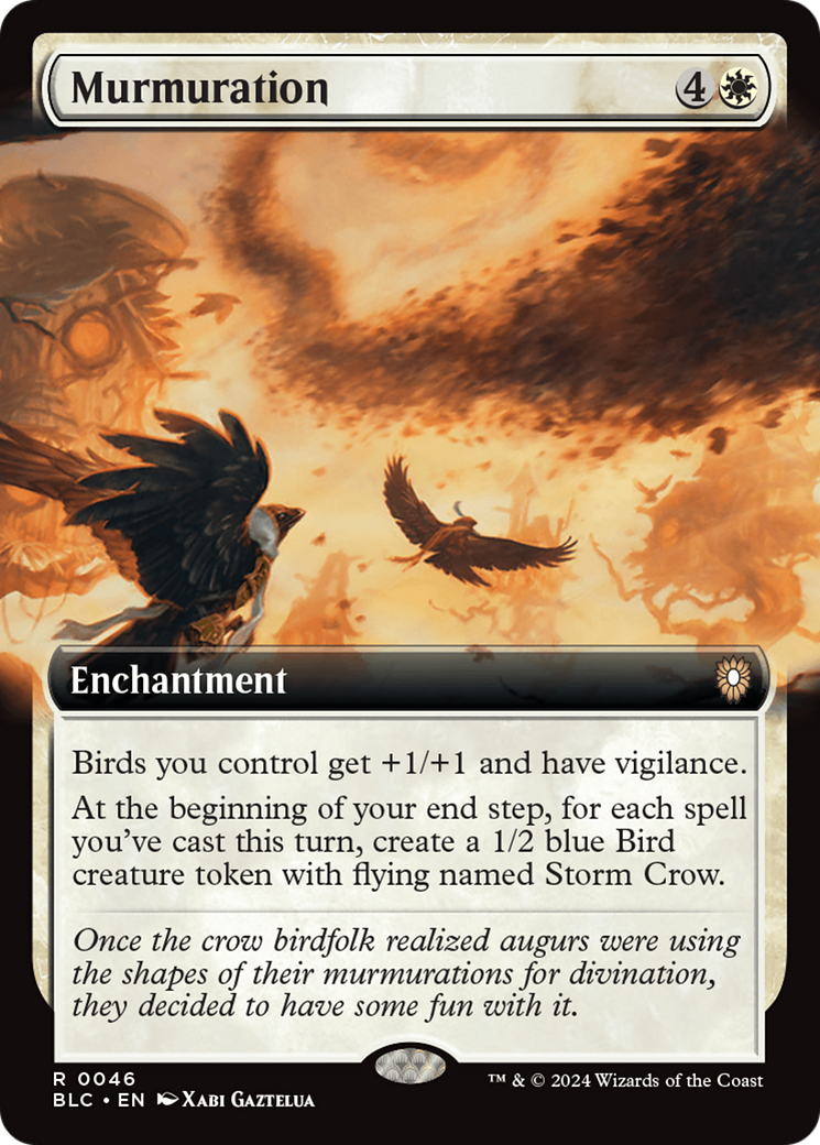 Murmuration (Extended Art) [Bloomburrow Commander] | Good Games Cannington