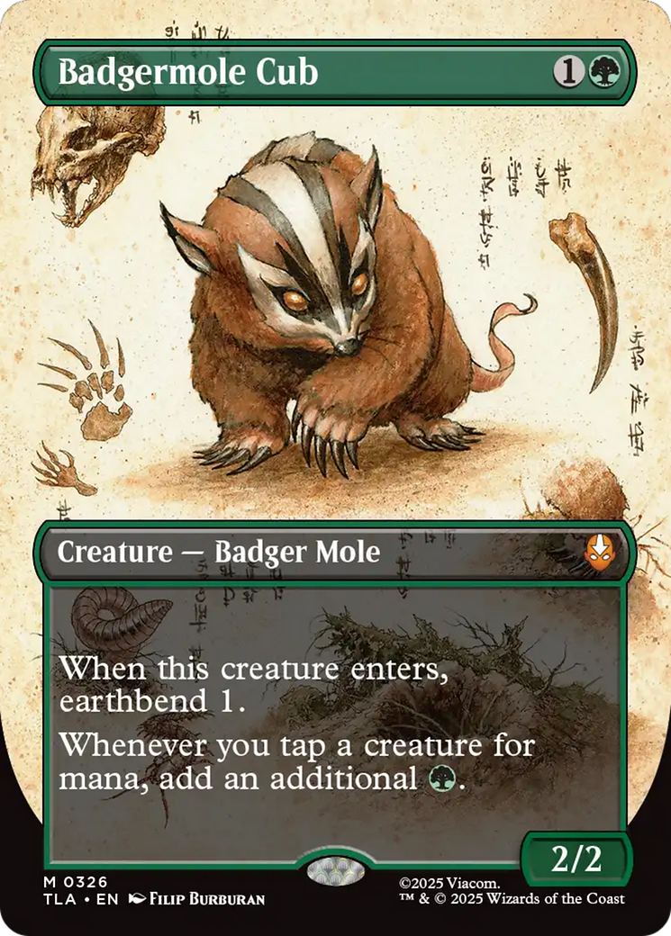 Badgermole Cub (Borderless) [Avatar: The Last Airbender] | Good Games Cannington