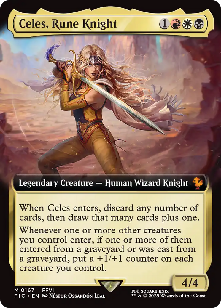 Celes, Rune Knight (Extended Art) [FINAL FANTASY Commander] | Good Games Cannington