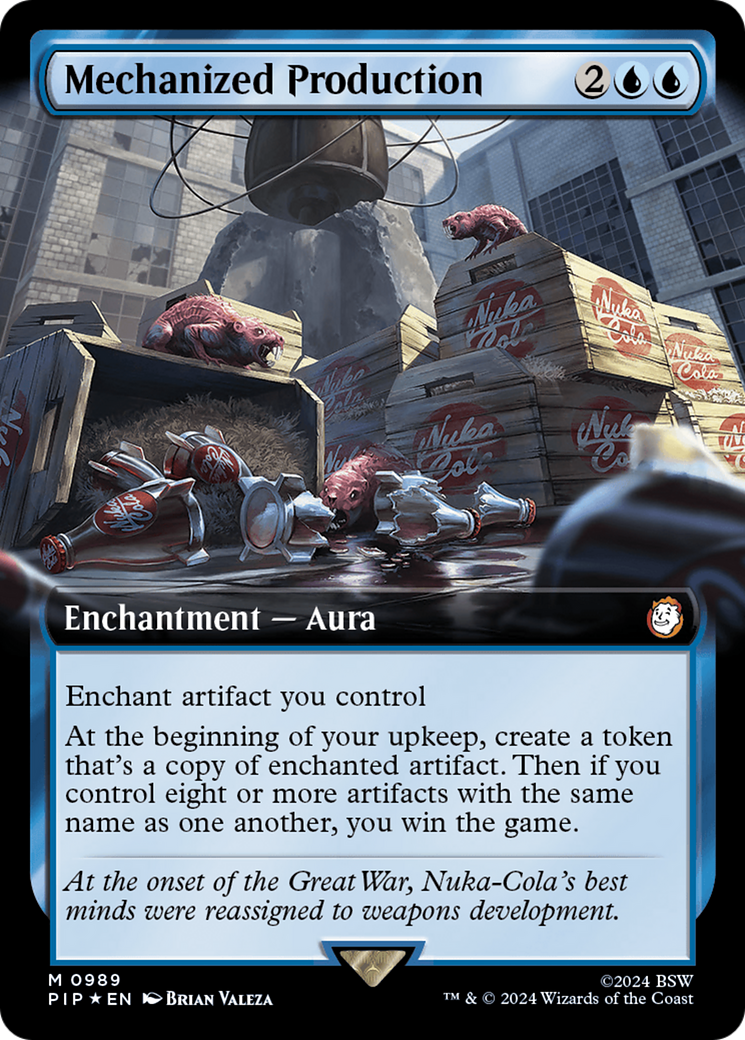 Mechanized Production (Extended Art) (Surge Foil) [Fallout] | Good Games Cannington