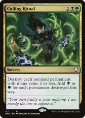 Culling Ritual [Phyrexia: All Will Be One Commander] | Good Games Cannington