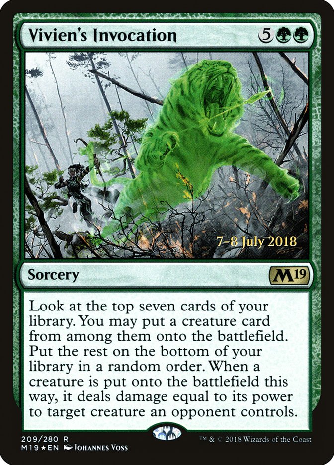 Vivien's Invocation [Core Set 2019 Prerelease Promos] | Good Games Cannington