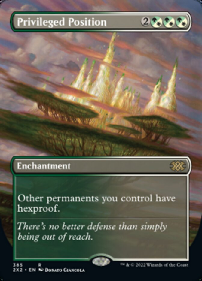 Privileged Position (Borderless Alternate Art) [Double Masters 2022] | Good Games Cannington