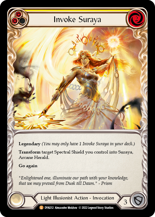 Invoke Suraya // Suraya, Archangel of Knowledge [DYN212] (Dynasty)  Rainbow Foil | Good Games Cannington