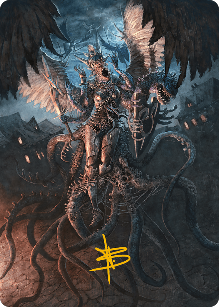 Angelic Aberration Art Card (Gold-Stamped Signature) [Modern Horizons 3 Art Series] | Good Games Cannington