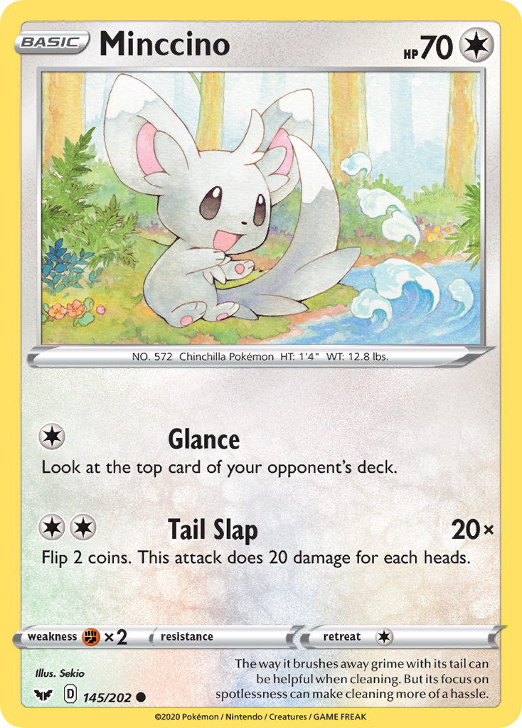 Minccino (145/202) [Sword & Shield: Base Set] | Good Games Cannington