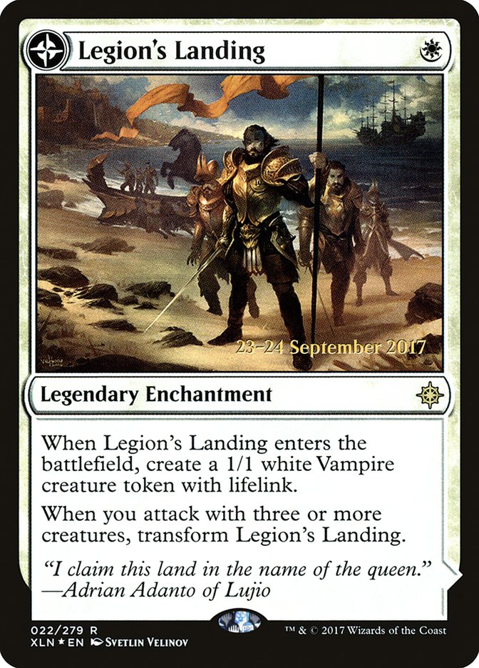 Legion's Landing // Adanto, the First Fort [Ixalan Prerelease Promos] | Good Games Cannington