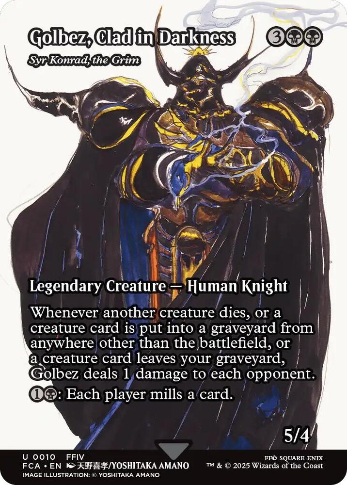 Golbez, Clad in Darkness - Syr Konrad, the Grim 10 (FINAL FANTASY: Through the Ages)  - Showcase Foil | Good Games Cannington