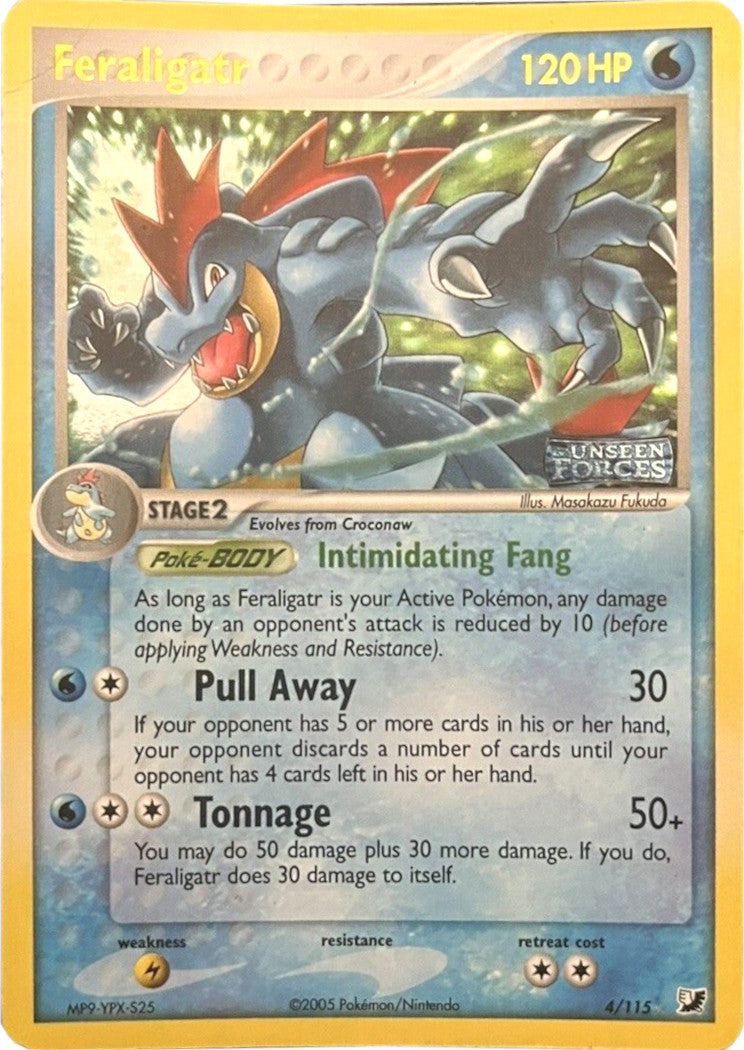 Feraligatr (4/115) (Stamped) [EX: Unseen Forces] | Good Games Cannington