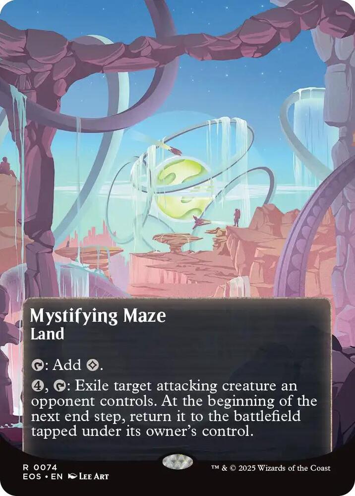 Mystifying Maze 0074 Borderless 74 (Edge of Eternities: Stellar Sights)  - Foil | Good Games Cannington