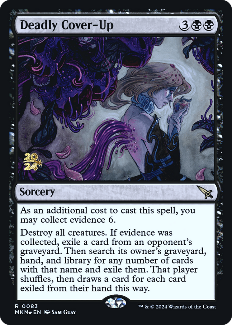Deadly Cover-Up [Murders at Karlov Manor Prerelease Promos] | Good Games Cannington
