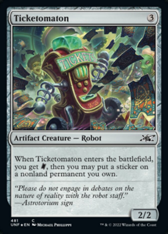 Ticketomaton (Galaxy Foil) [Unfinity] | Good Games Cannington