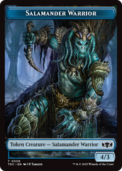 Salamander Warrior // Zombie Druid Double-Sided Token [Tarkir: Dragonstorm Commander Tokens] | Good Games Cannington