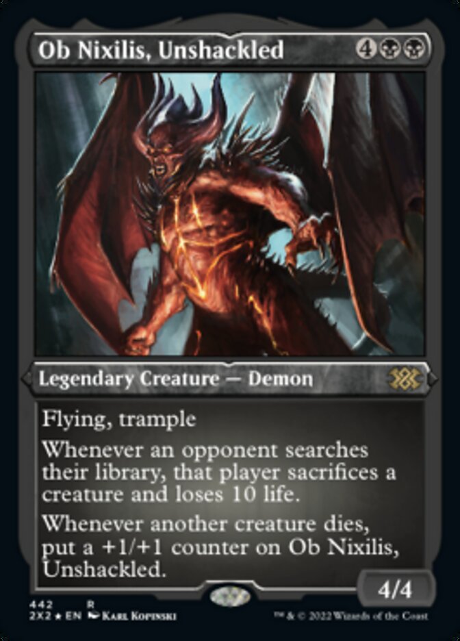 Ob Nixilis, Unshackled (Foil Etched) [Double Masters 2022] | Good Games Cannington