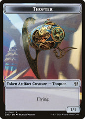 Faerie Rogue // Thopter Double-Sided Token [Zendikar Rising Commander Tokens] | Good Games Cannington