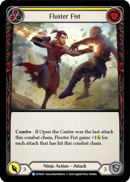 Fluster Fist (Yellow) [U-WTR087] (Welcome to Rathe Unlimited)  Unlimited Rainbow Foil | Good Games Cannington