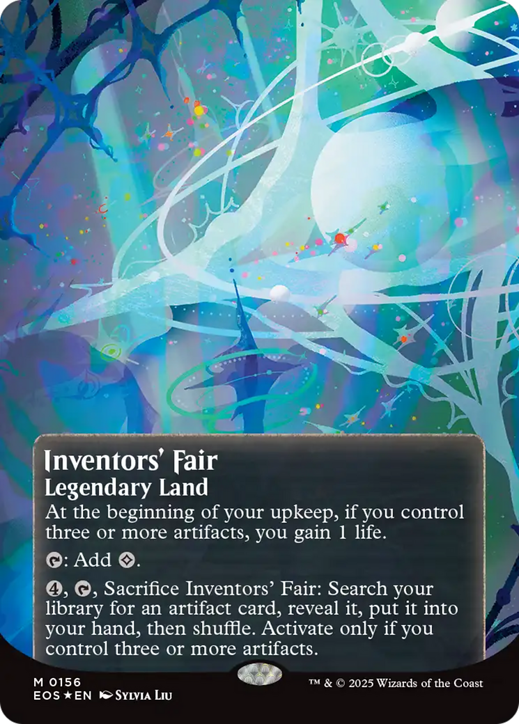 Inventors' Fair (0156) (Borderless) (Galaxy Foil) [Edge of Eternities: Stellar Sights] | Good Games Cannington