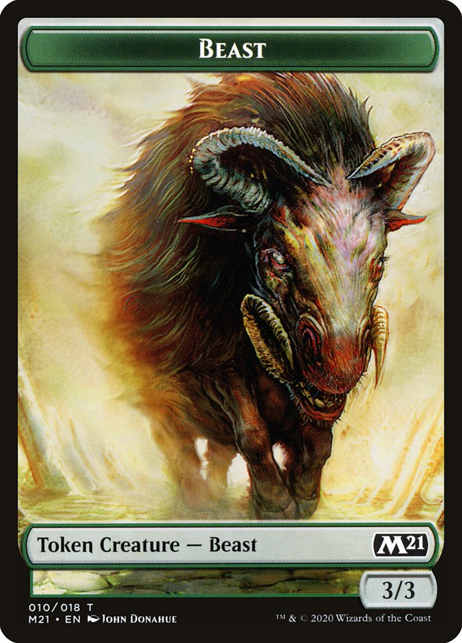 Beast Token [Core Set 2021 Tokens] | Good Games Cannington