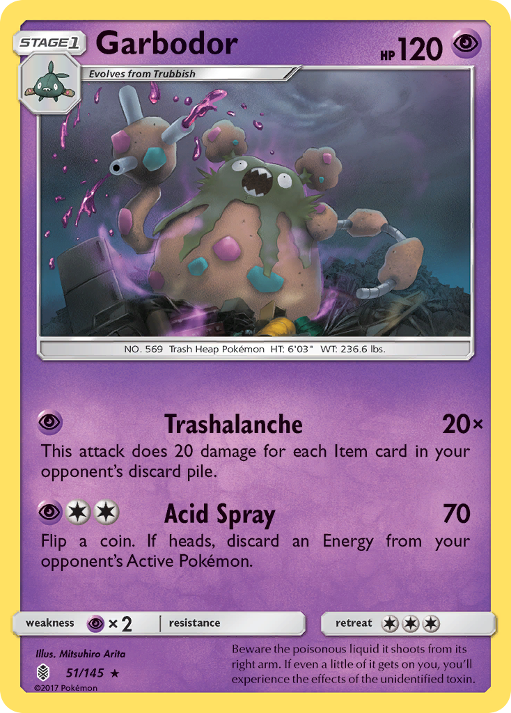 Garbodor (51/145) [Sun & Moon: Guardians Rising] | Good Games Cannington