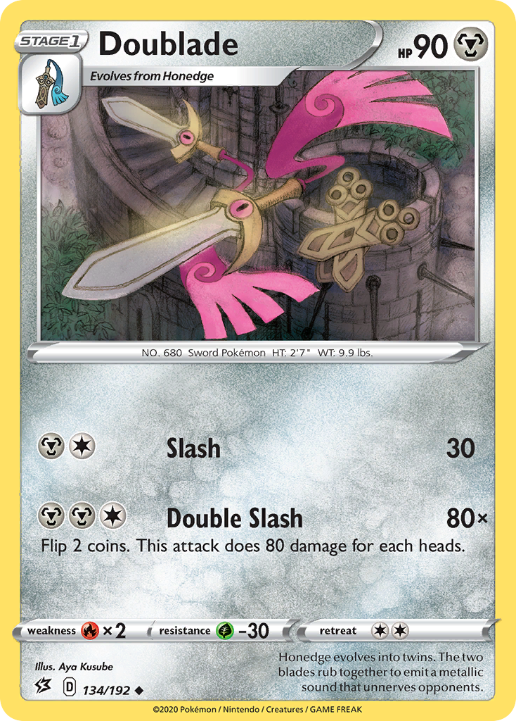 Doublade (134/192) [Sword & Shield: Rebel Clash] | Good Games Cannington