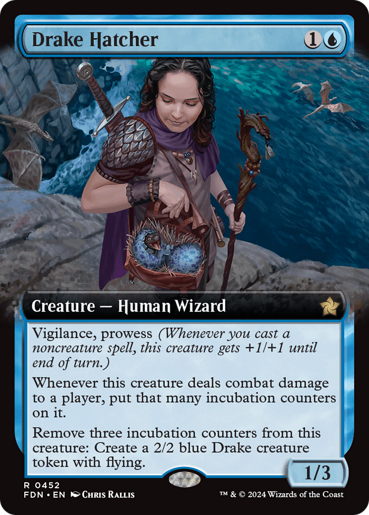 Drake Hatcher (Extended Art) [Foundations] | Good Games Cannington