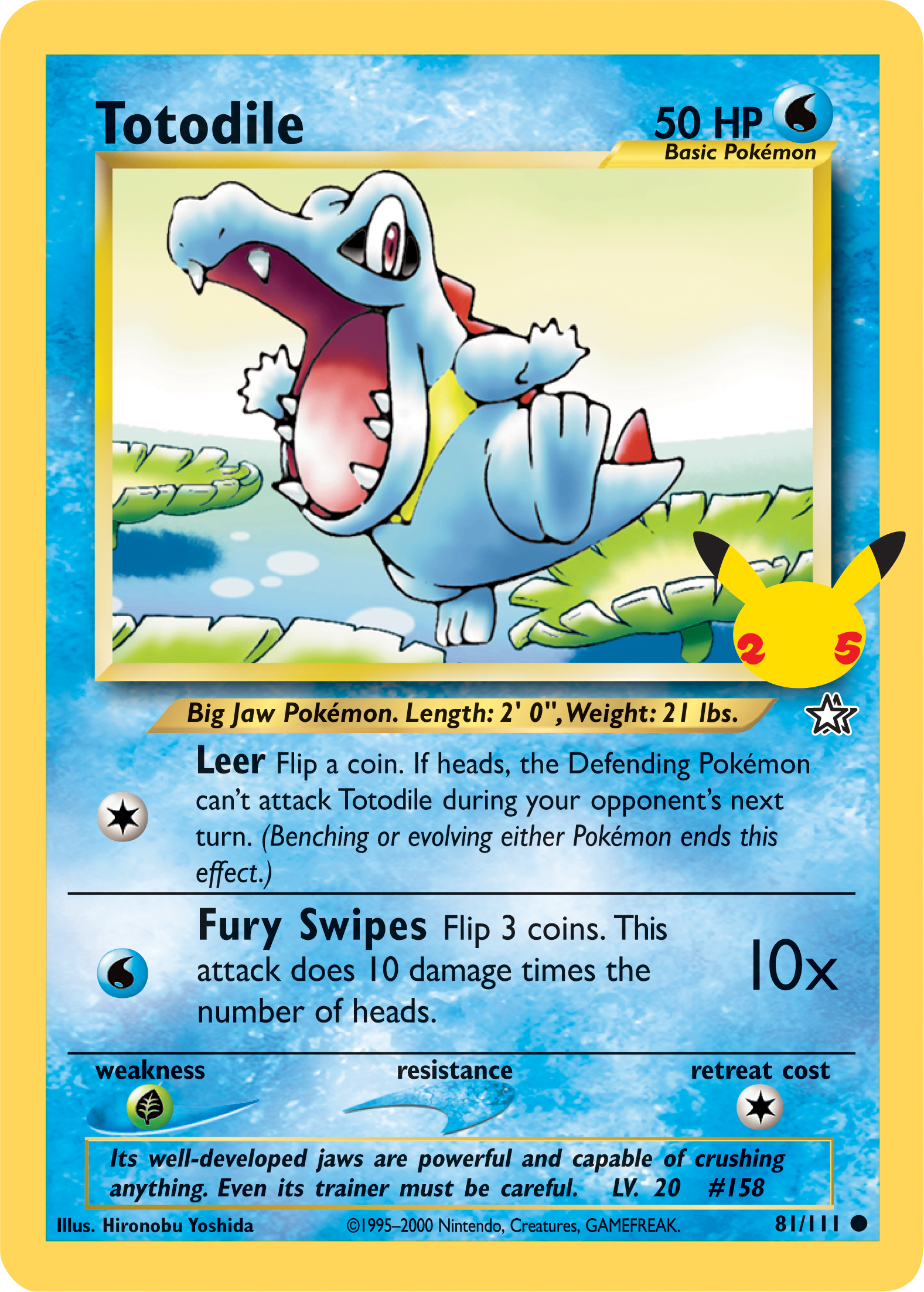 Totodile (81/111) (Jumbo Card) [First Partner Pack] | Good Games Cannington