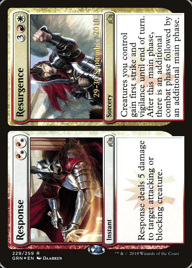 Response // Resurgence [Guilds of Ravnica Prerelease Promos] | Good Games Cannington