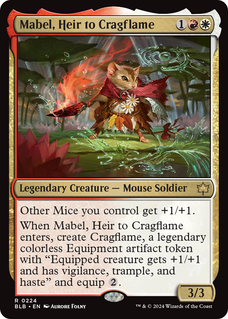 Mabel, Heir to Cragflame [Bloomburrow] | Good Games Cannington