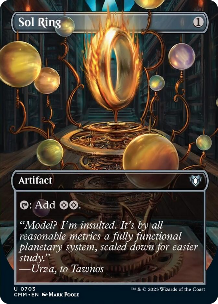 Sol Ring (Borderless Alternate Art) [Commander Masters] | Good Games Cannington