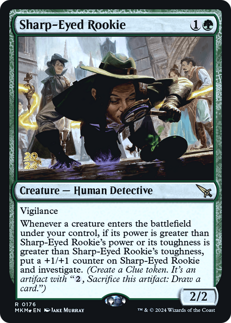 Sharp-Eyed Rookie [Murders at Karlov Manor Prerelease Promos] | Good Games Cannington