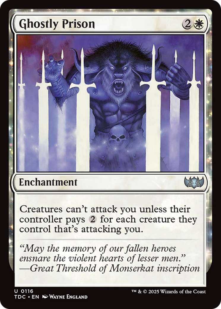 Ghostly Prison [Tarkir: Dragonstorm Commander] | Good Games Cannington