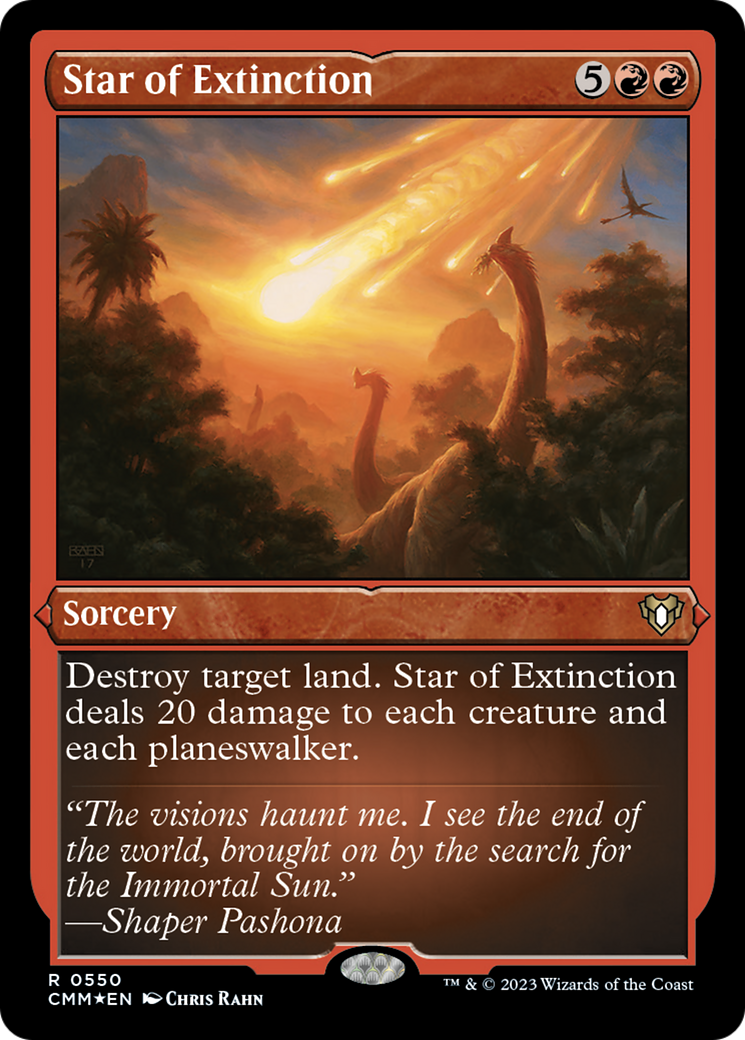 Star of Extinction (Foil Etched) [Commander Masters] | Good Games Cannington