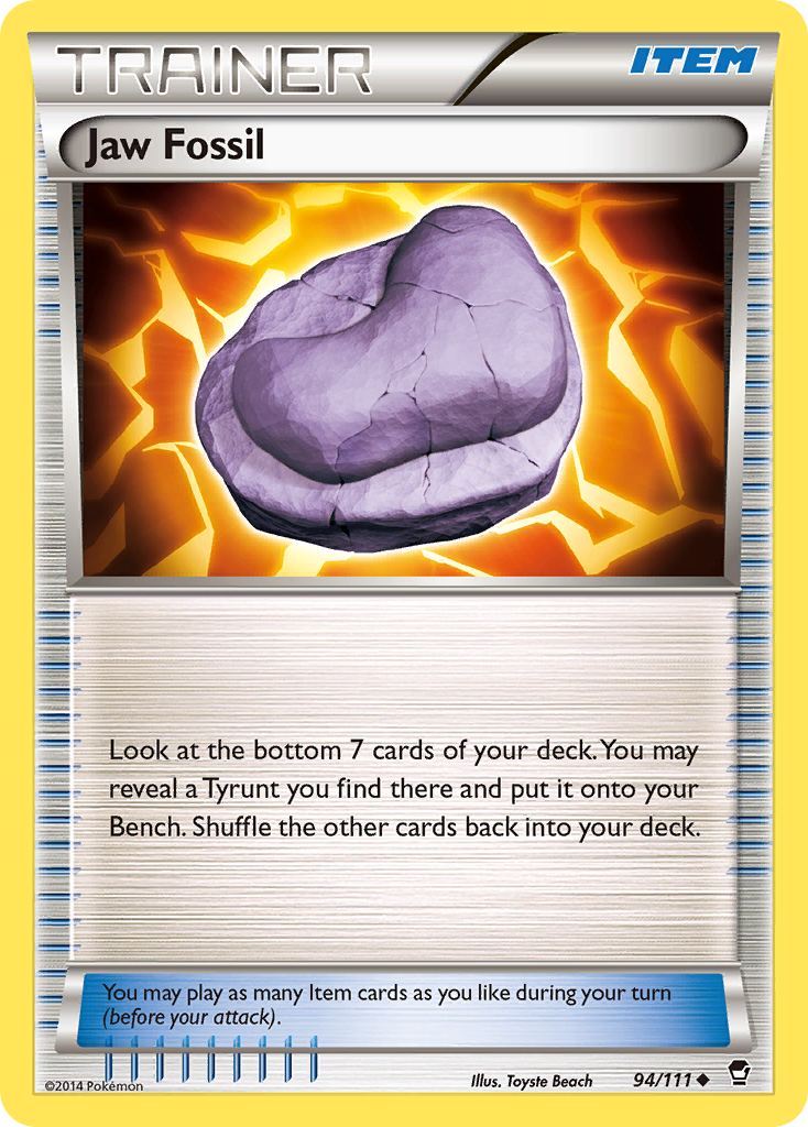 Jaw Fossil (94/111) [XY: Furious Fists] | Good Games Cannington