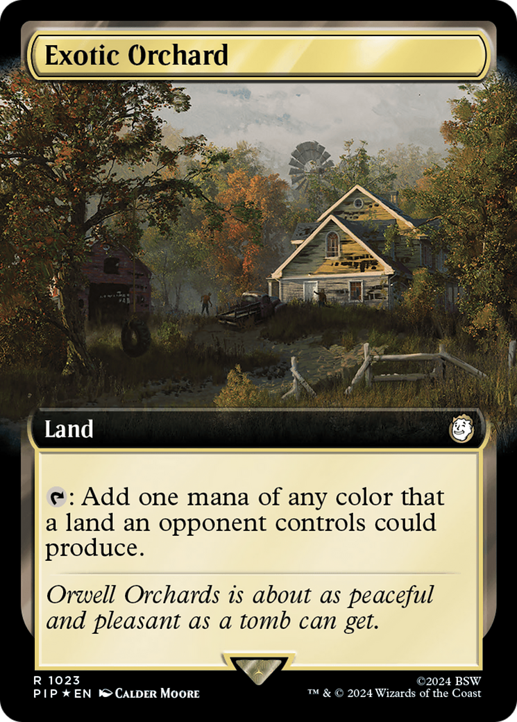 Exotic Orchard (Extended Art) (Surge Foil) [Fallout] | Good Games Cannington
