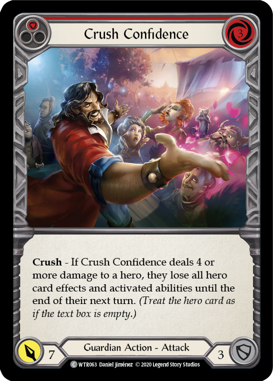 Crush Confidence (Red) [U-WTR063] (Welcome to Rathe Unlimited)  Unlimited Normal | Good Games Cannington