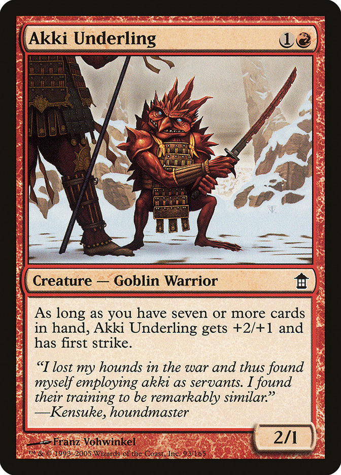 Akki Underling [Saviors of Kamigawa] | Good Games Cannington