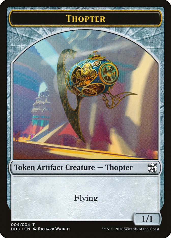 Thopter Token (004/004) [Duel Decks: Elves vs. Inventors Tokens] | Good Games Cannington