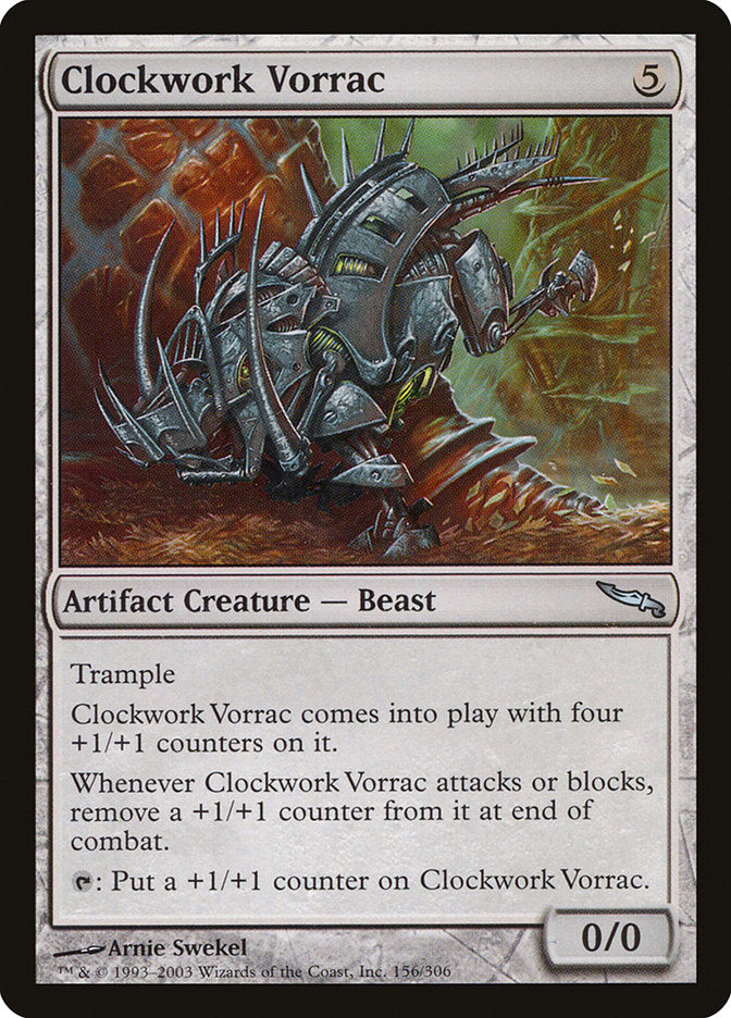 Clockwork Vorrac 156/306 (Mirrodin)  | Good Games Cannington