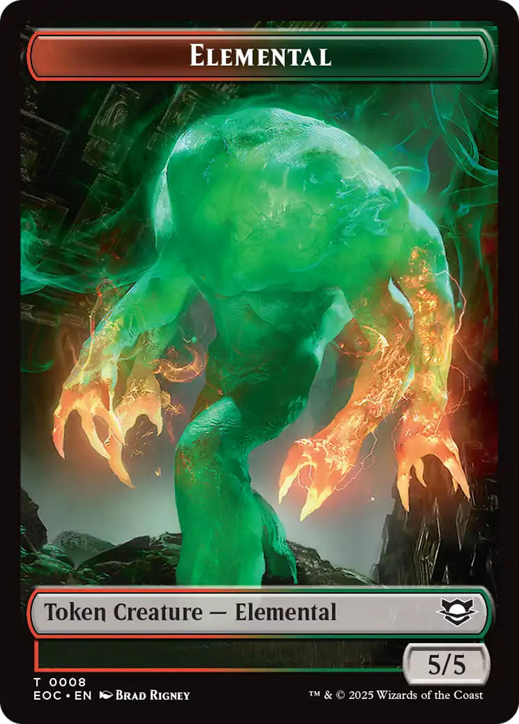 Insect // Elemental (0008) Double-Sided Token [Edge of Eternities Commander Tokens] | Good Games Cannington