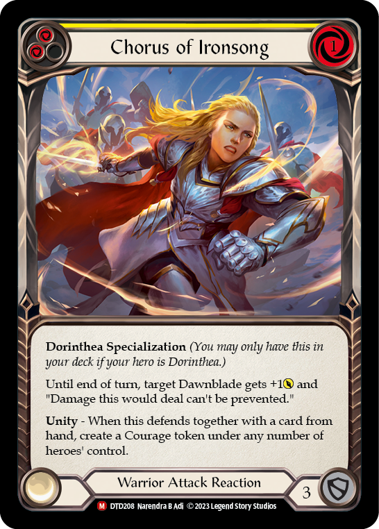 Chorus of Ironsong [DTD208] (Dusk Till Dawn)  Rainbow Foil | Good Games Cannington