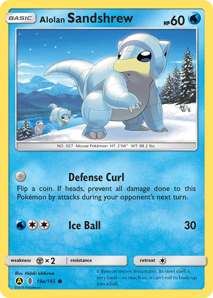 Alolan Sandshrew (19a/145) [Alternate Art Promos] | Good Games Cannington