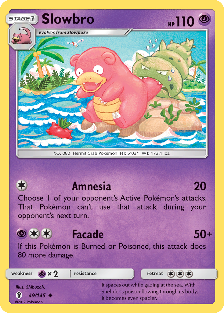 Slowbro (49/145) [Sun & Moon: Guardians Rising] | Good Games Cannington