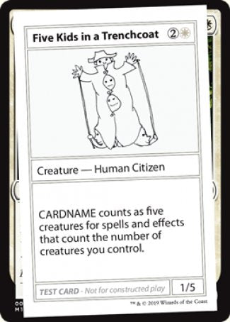 Five Kids in a Trenchcoat (2021 Edition) [Mystery Booster Playtest Cards] | Good Games Cannington